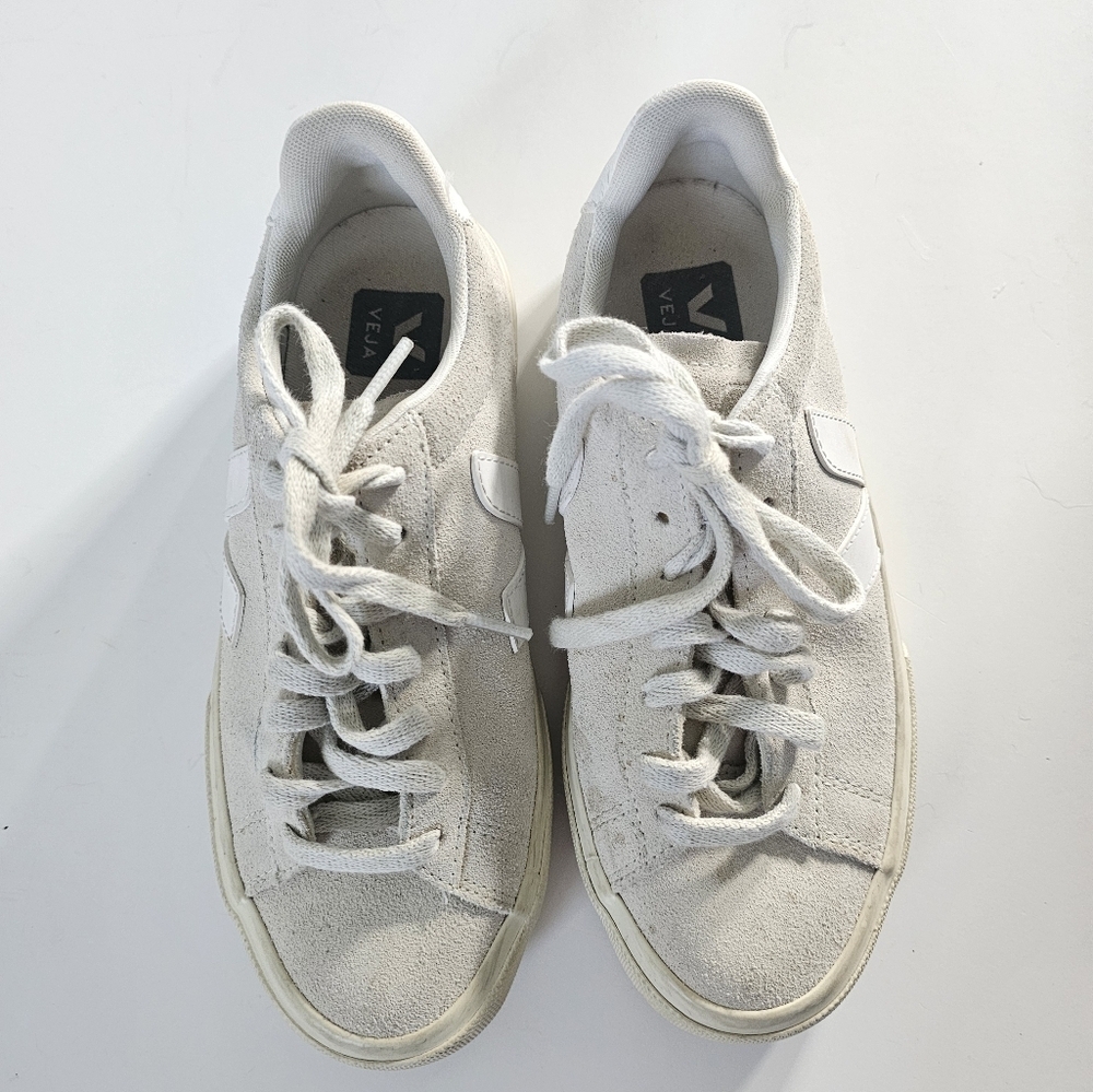Veja Campo Suede Sneaker - "Natural White" - Picture 4 of 11